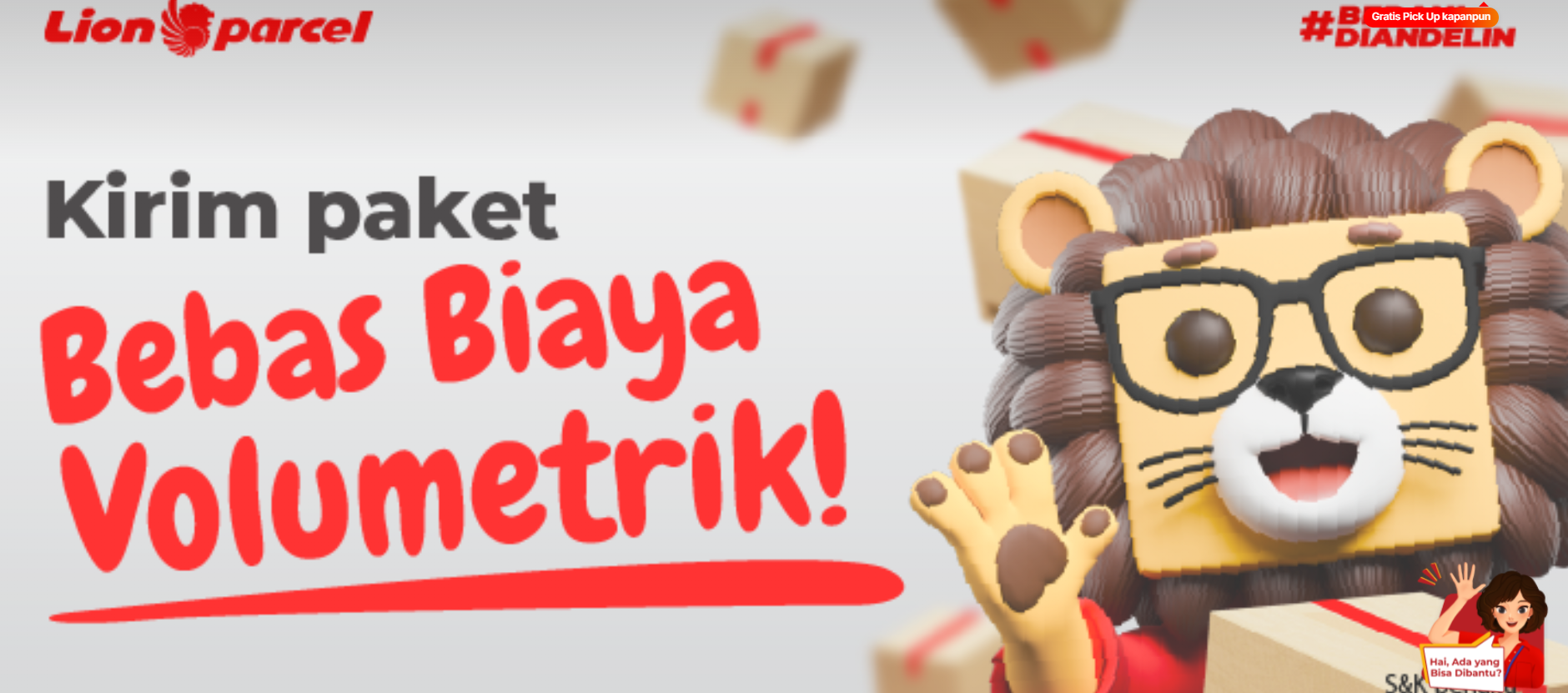 Kirim Paket di Lion Parcel, Gak Kena Biaya Volumetrik!